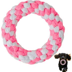 ألعاب ROPE ROPE ROPE ROPE ROUND منسوجة ، ألعاب PET COTTON RED RED RED RED ALD COM FOR DOGS & CATS ، DUECTION ، SANIN