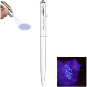 Silver Money Checker Pen Marker Pake Pay Bill Pens for W/UV LED Light سهل التحقق