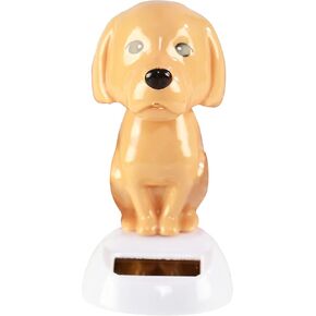 Home-X Solar-Power Dancing Dog Solar Dancer Figure, Office Décor, Windowsill or Car Dashboard Decoration