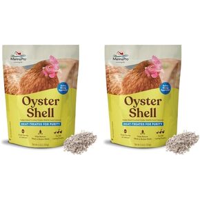 Manna Pro Crushed Oyster Shell Calcium Supplement for Laying Chickens - Poultry Treat - 5 lbs. (Pack of 2)