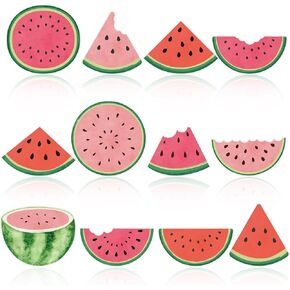 Seajan 60 PCS Watermelon Bulletin Cutouts Decorations Summer Watermelon Paper Cetouts Accents للأطفال