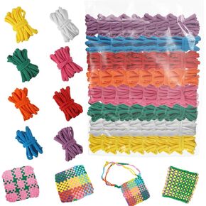672pcs الحلقات الحلقات الحلقات ، ونسج الباستيل الحلقات الحلقات ، الحلقات ذات اللون المتمرد ، حلقات النسيج المرنة ، تلوح في الأفق ديي كيت ملونة الحرف اليدوية للبنين البالغين الكبار الحرفاء اللوازم اللوازم