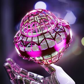 Magic Hovering Cosmic Globe - 2025 كرة سماوية طيران مطورة مع أضواء مبهرة ، طائرة بدون طيار ، لعبة تسيطر على الأطفال ، المراهقين ، الأولاد والبنات (الأرجواني)