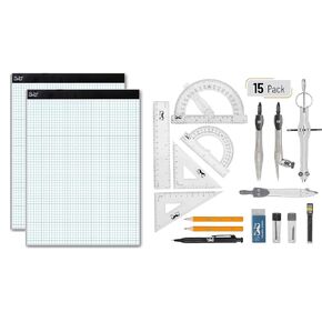 Mr. Pen Graph Paper and Geometry Set