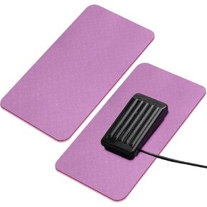 2 PCS Macting Machfling Mat Pedal Seleing Mat تقليل الاهتزازات ضوضاء لا توجد ملحقات لآلة الانزلاق للخياطة (9 '× 14' و 9 '' x 14 '' ، اللون الأرجواني الوردي)