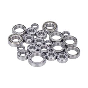 RC Bearing Kit,Alloy Steel Ball Bearing Set, High-Speed Sealed Bearing Set Compatible with 1/10 Traxxas Slash 4X4 4WD VXL Upgrade Parts DIY （21pcs