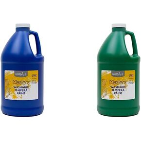 Handy Art Little Masters Washable Tempera Paint, 64 Fl Oz (Pack of 1), Blue