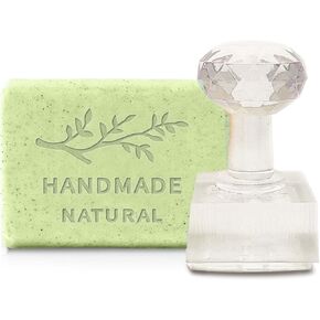 CRASPIRE Branch Handmade Natural Soap Stamp - DIY Acrylic Plant Embossing Chapter Imprint for Cookie, Clay, Pottery - Handmade Gift