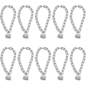 ECSING 10pcs لبناء البناء نموذج سلسلة الحديد الطويلة متوافقة مع LEGO 30104 الطول 12.7 سم 21 روابط نموذج سلسلة البناء الرمادي الداكن