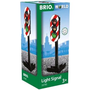 Brio World 33743 - Light Signal - ملحق Toy Train Wooden للأطفال الذين تتراوح أعمارهم بين 3 وما فوق