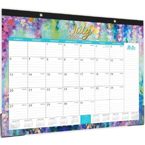 2025-2026 Desk Calendar - Large Desk Calendar 2025-2026, 22" x 17", Jul.2025 - Dec.2026, 18 Months Planning, Large Ruled Blocks, Tear Off Design, 2 Corner Protectors & 2 Hanging Hooks