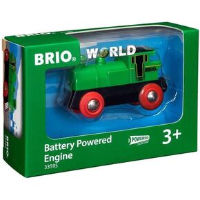 Brio World 33595 Train Train - لعبة خشبية تعمل بالبطارية للأطفال | إلى الأمام وعكس الحركة | المصابيح الأمامية المضيئة | مثالي للأطفال الصغار 3 سنوات وما فوق