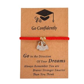 Class of 2025,Personalized Graduation Gifts for Her Him,Dainty Charm Bracelets with Graduation Gift Card,Graduation Gifts for College/Phd/Master Degree (yellow)