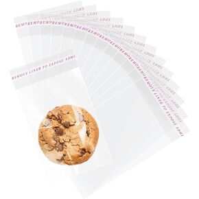 yeaban 4 "x6" أكياس السيلوفان التي تحطم ذاتيا واضحة ، وأكياس علاجية قابلة للاستيلاء على ملفات تعريف الارتباط الخفيفة من الحلوى