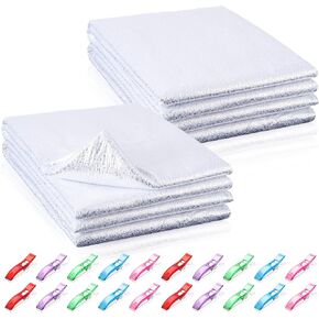 TREELA 4 PCS BATTINT HEAT REARTANT FORTOLDERS 36 × 45 بوصة تعزل البطانة الحرارية مع مقاطع نسيج 20 PCS لمحامو الأواني.