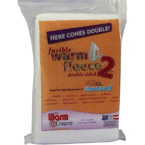 WARM COMPANY 1882 Warm Fleece Polyester Double Sided Fusible Batting