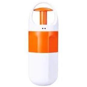 Pet Waste Bag Dispenser with Pull Handle, Orange and White
