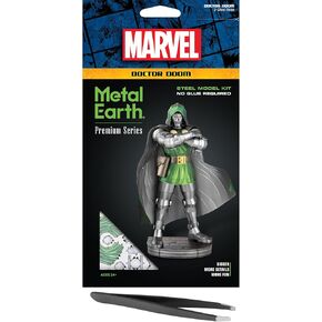 Fascinations Metal Earth Premium Series Marvel Doctor Doom 3D Metal Model Kit Bundle with Tweezers