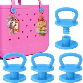 Mity rain 4Pcs Reuseable Replacement Buttons for Bogg Bag Strap, Rivets Compatible with Bogg Bag Handles Add Hook Function (Black) in Kuwait