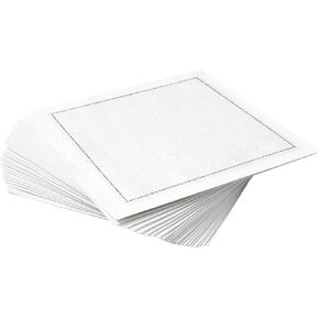 مناديل كوكتيل القطن الأبيض - 100 ٪ من القطن - 50 × حزمة - 4.5 "× 4.5" - جودة الفندق ، ناعمة وامتصاص ، مثالية للمنزل ، الحفلات والمناسبات الخاصة ، الاستحمام الزفاف ، الزفاف ، الذكرى السنوية وأعياد الميلاد.