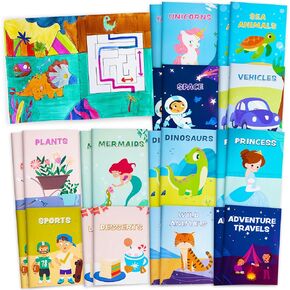 JOYIN 24Pcs Mix Coloring Books for Kids, Bulk Mini Coloring Activity Books for Party Favors Birthday Party Gifts, Classroom Goodie Bags Stuffers Boys Girls