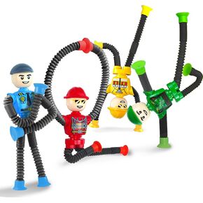 4pcs ديناصور أنبوب الحسية أنبوب السفر للأطفال الصغار الأولاد الأولاد الفتيات سنة العمر 3+ ADHD AUTISM Airplane Trip Trip stiptives Cuptive Cupt Dino Toys Toys Autists Leferts Hights in Kuwait