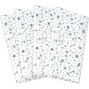 2 PCS غطاء بلاستيكي واضح لمخطط Glitter Stars غلاف دفتر الكتب حالة الحماية