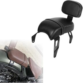 Motorcycle Passenger Seat with Backrest for Indian Bobber, Flat Rear Seat Cushion Backrest for Indian Scout Bobber Sixty Twenty (2018-2024) in Kuwait