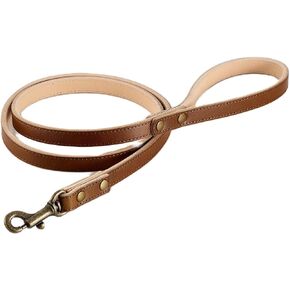 الرمال البوب ​​Tochigi Leather Dog مقود للكلاب المتوسطة ، الرصاص الكلب ، البني ، الحجم M ، مصنوع في اليابان ، بونبي ألكون