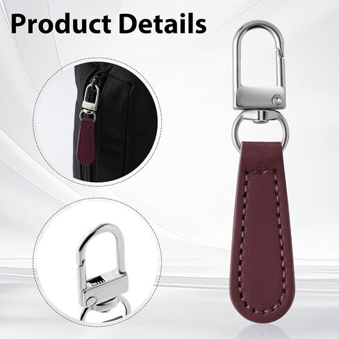Deoward Zipper Pull Plug Leather Handle Leather Beach Repair Tab for Luggage ، و Backpacks ، و Superves ، و Sweets ، و Expres ، و Handbags (8 PCS) in Kuwait