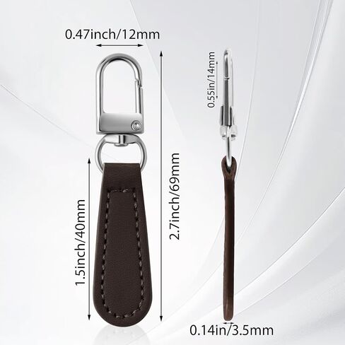 Deoward Zipper Pull Plug Leather Handle Leather Beach Repair Tab for Luggage ، و Backpacks ، و Superves ، و Sweets ، و Expres ، و Handbags (8 PCS) in Kuwait