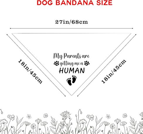 My Parents are Getting Me a Human Pregnancy Announcement Dog Bandana Dog Baby Announcement Gender Reveal Announcement Photo Puppy Bandana for Small Medium Cat Dogs in Saudi Arabia