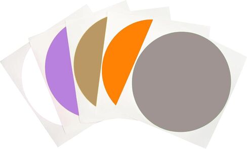 4'' Round Large Colored Moving Labels-10 Colors,Pack of 150 Circle Labels. (10 Colors, 150 Sheets) in Kuwait