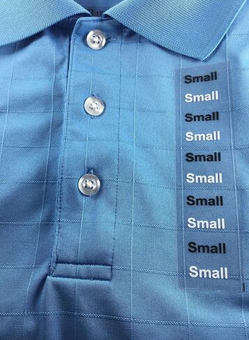 Large Modern Clothing Labels Size Strip Stickers for Retail Apparel 1.25 x 5 Inch 125 Adhesive Stickers in Saudi Arabia