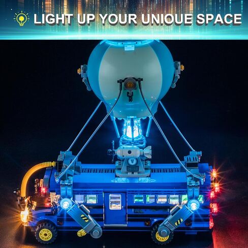 مجموعة LED LID LED for Lego Battle Bus Fortnite 77073 ، متوافقة مع نموذج لبنات LEGO 77073 (لا تشمل مجموعة الكتل) in Kuwait