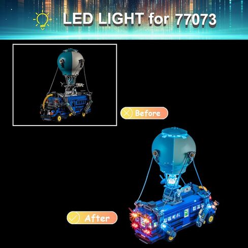 مجموعة LED LID LED for Lego Battle Bus Fortnite 77073 ، متوافقة مع نموذج لبنات LEGO 77073 (لا تشمل مجموعة الكتل) in Kuwait