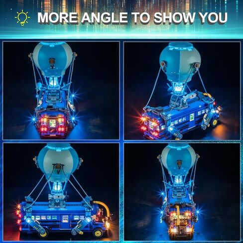 مجموعة LED LID LED for Lego Battle Bus Fortnite 77073 ، متوافقة مع نموذج لبنات LEGO 77073 (لا تشمل مجموعة الكتل) in Kuwait