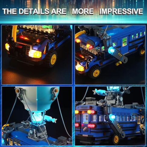 مجموعة LED LID LED for Lego Battle Bus Fortnite 77073 ، متوافقة مع نموذج لبنات LEGO 77073 (لا تشمل مجموعة الكتل) in Kuwait
