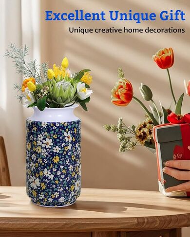 3D Puzzle Vase, 162 Pieces 3D Puzzles for Adults with Flowers, Unique Arts and Crafts for Adults, Unique Housewarning Gifts for Women, Puzzle Vase for Home and Office Decor (Petaled Shard) in Saudi Arabia