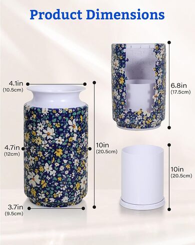 3D Puzzle Vase, 162 Pieces 3D Puzzles for Adults with Flowers, Unique Arts and Crafts for Adults, Unique Housewarning Gifts for Women, Puzzle Vase for Home and Office Decor (Petaled Shard) in Saudi Arabia