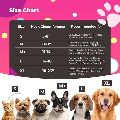 Dog Cone, Uadonile Inflatable Dog Cone Collar for Dogs and Cats, Dog Neck Collar Recovery E-Collar Alternative After Surgery, Elizabethan Collar for Dogs Recovery(Tie-dye Purple Blue, S) in Kuwait