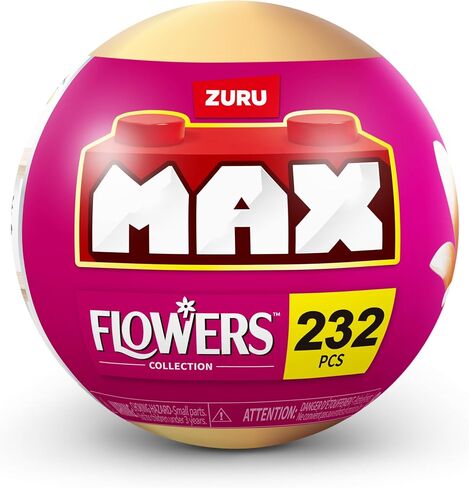 MAX Premium Flowers Building Bricks Collection (up to 243 Pieces, 2 Flowers per Capsule, 10 to Collect). (Lily and SnagDragon, 1 Capsule) in Saudi Arabia