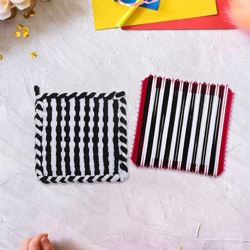 Bestonzon LOLOL BOTHOLDER LOOPS ، 192pcs Weaving LOOPS LOOPS POTHOLDER LOCKING LOOPS CRAFT مرنة تلوح في الأفق DIY KIDS OVERS DIY Crafts Supplies in Kuwait