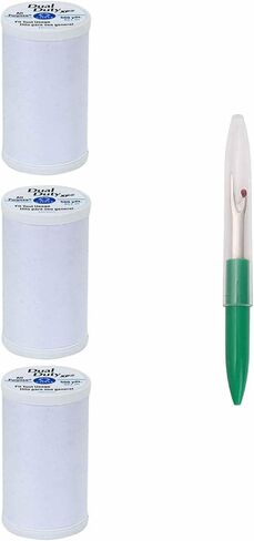 Coats & Clark Sewing Thread Dual Duty XP General Purpose Poly Thread 500 Yards (3-Pack) Natural S930-8010-3P with Seam Ripper in Saudi Arabia