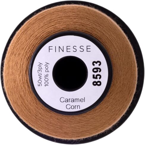 Finesse Quilting Thread | 100% Polyester, 3ply, 50wt | Pearl White, 1,100 Yards in Saudi Arabia