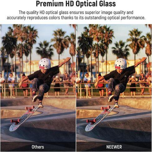 NEEWER 1/8 Black Diffusion Mist Dreamy Effect 4"x5.65" Cinema Square Filter (Rectangular) with HD Optical Glass Compatible with Tilta Compatible with SmallRig Matte Box for Cinematic Photo Videography in Saudi Arabia