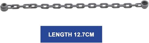 ECSiNG 10PCS Building Block Long Iron Chain Model Compatible with LEGO 30104 Length 12.7cm 21 Links Segmented Chain Construction Model Dark Gray in Saudi Arabia