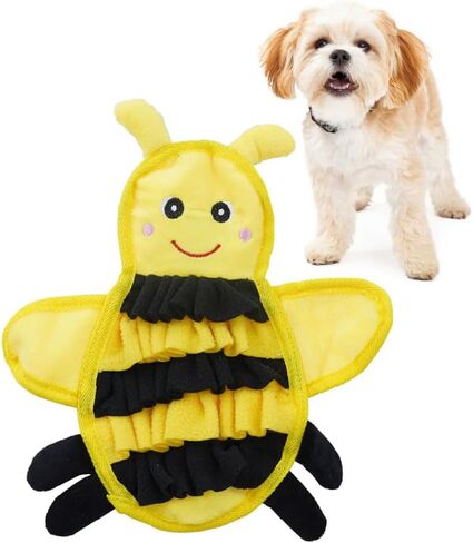 Snuffle Mat for Dogs & Cats - Polartec Sniffing Mat with Crinkle Paper | Stress Relief & Foraging Toy | Durable, Interactive Feeding Mat (Yellow Hedgehog) in Saudi Arabia