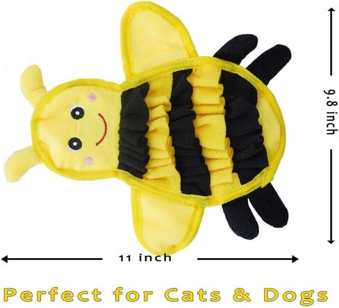Snuffle Mat for Dogs & Cats - Polartec Sniffing Mat with Crinkle Paper | Stress Relief & Foraging Toy | Durable, Interactive Feeding Mat (Yellow Hedgehog) in Saudi Arabia
