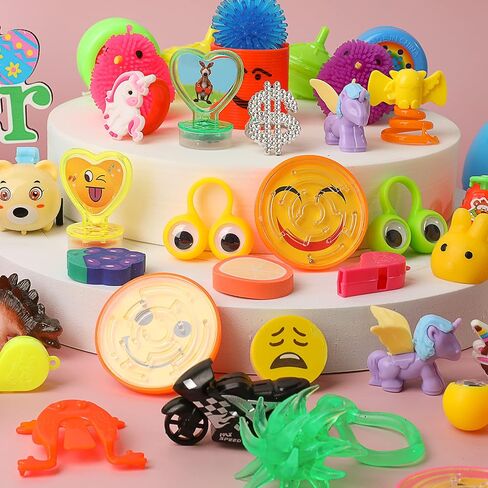 JOYIN 144 PCS Prefilled Easter Eggs with Assorted Toys for Easter Egg Hunt, Party Favors, Basket Stuffers, Classroom Prize Supplies in Saudi Arabia